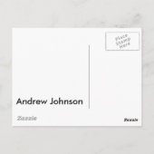 Carte Postale Andrew Johnson (Dos)