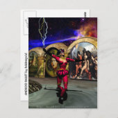 Carte Postale ANDROID BALLET, Science-fiction (Devant / Derrière)