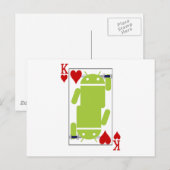 Carte Postale Android des Coeurs (Devant / Derrière)