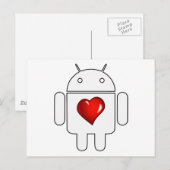 Carte Postale Android Love (Devant / Derrière)