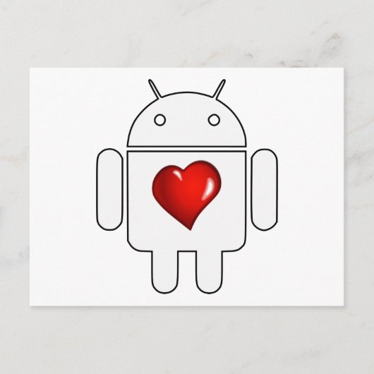 Carte Postale Android Love (Devant)