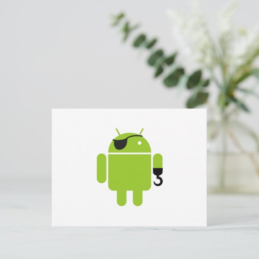 Carte Postale Android Robot (Debout devant)