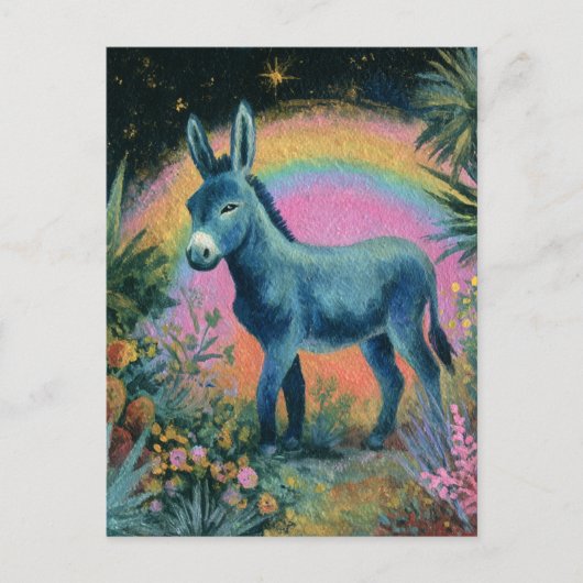 Carte Postale Âne Magnifique (Devant)