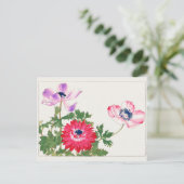Carte Postale Anemone coronaria par Tanigami Konan (Debout devant)