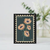 Carte Postale Anémone végétale - windflowe (Debout devant)