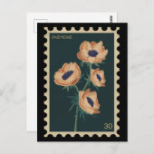 Carte Postale Anémone végétale - windflowe (Devant / Derrière)