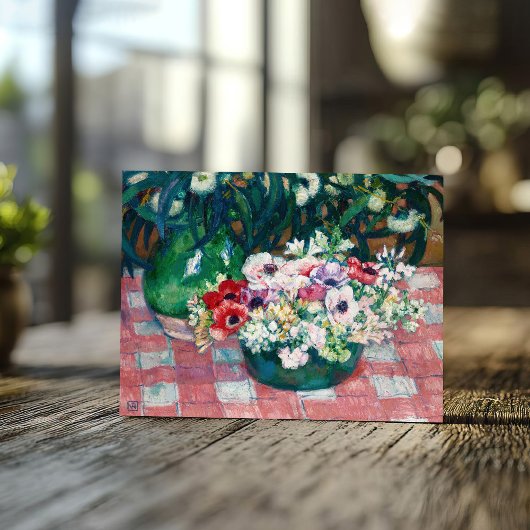 Carte Postale Anémones | Theo van Rysselberghe