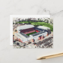 Anfield Stadium Liverpool - Artistic Watercolour