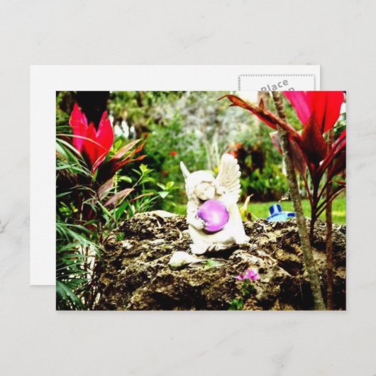 carte postale ange (Devant / Derrière)