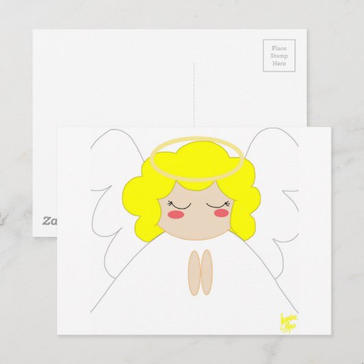 Carte Postale Ange 1 (Devant / Derrière)