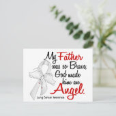 Carte Postale Ange 2 Père Cancer du poumon (Debout devant)