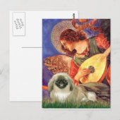 Carte Postale Ange à la mandoline - Pékinois 1b (Devant / Derrière)