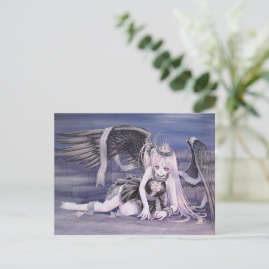 Carte Postale ange abattu (Debout devant)