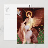 Carte Postale Ange assis - Vieil anglais #1 (Devant / Derrière)