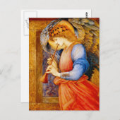 Carte Postale Ange avec trompette (Devant / Derrière)