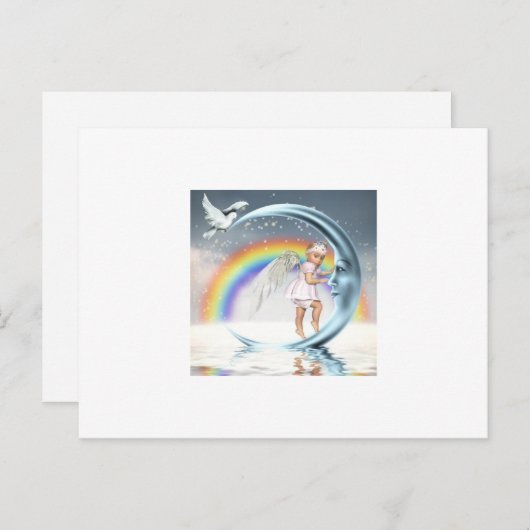 Carte Postale Ange bébé (Devant / Derrière)