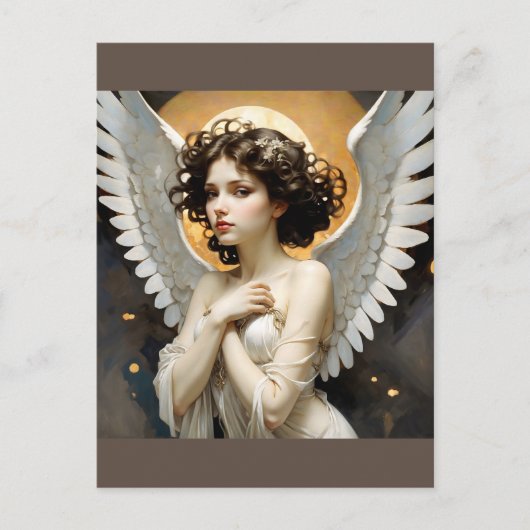 Carte Postale ange béni qui vous protège (Devant)