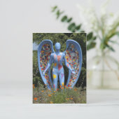 Carte Postale Ange Bleu (Debout devant)