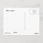 Carte Postale Ange Bleu (Dos)