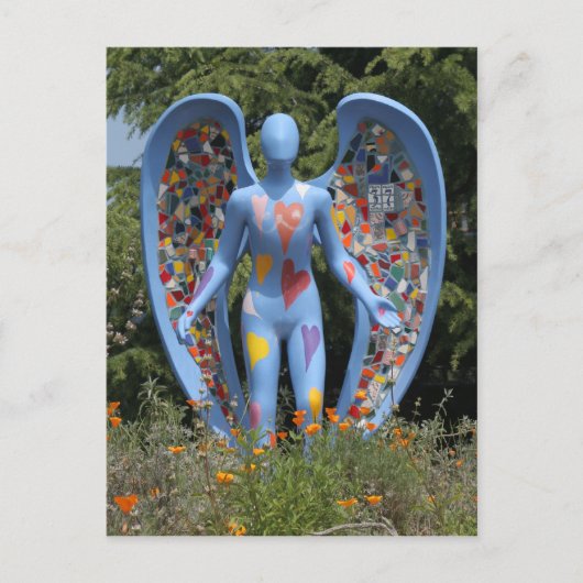 Carte Postale Ange Bleu (Devant)