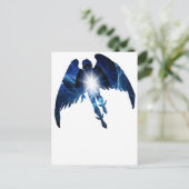 CARTE POSTALE ANGE BLEU (Debout devant)