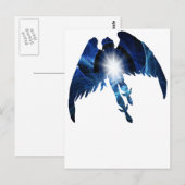 CARTE POSTALE ANGE BLEU (Devant / Derrière)