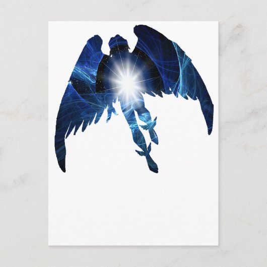 CARTE POSTALE ANGE BLEU (Devant)