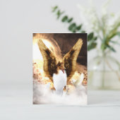 Carte Postale Ange Collie ailé dans le paradis des chiens (Debout devant)