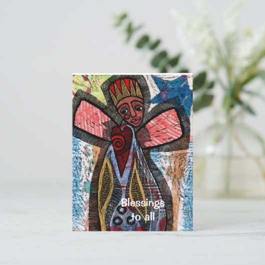 Carte Postale Ange d'Afrique (Debout devant)