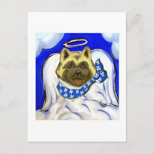 Carte Postale ange d'Akita (Devant)