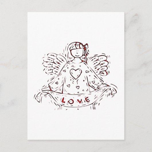 Carte Postale Ange d'amour (Devant)