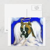 Carte Postale ange de Boxer (Devant / Derrière)