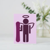 Carte Postale ange de conseil. (Debout devant)