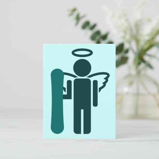 Carte Postale ange de conseil. (Debout devant)