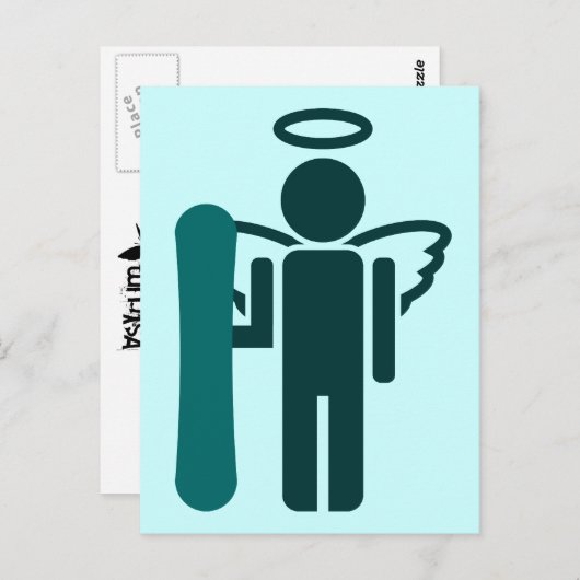 Carte Postale ange de conseil. (Devant / Derrière)