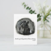 CARTE POSTALE ANGE DE LA MORT (Debout devant)