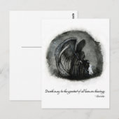 CARTE POSTALE ANGE DE LA MORT (Devant / Derrière)