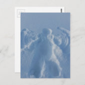 Carte Postale Ange de la neige (Devant / Derrière)