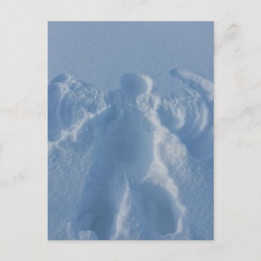 Carte Postale Ange de la neige (Devant)