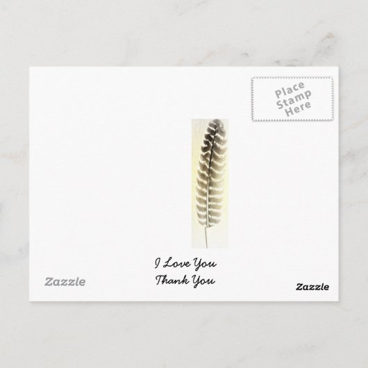 Carte Postale Ange de la Terre (Dos)