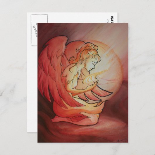 Carte Postale Ange de l'Esprit (Devant / Derrière)