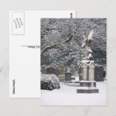 Carte Postale Ange de neige (Devant / Derrière)