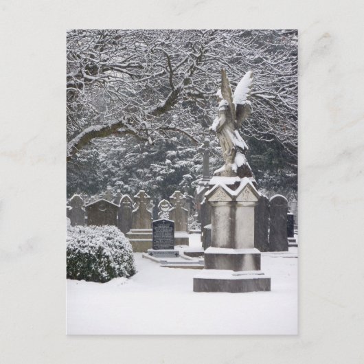 Carte Postale Ange de neige (Devant)
