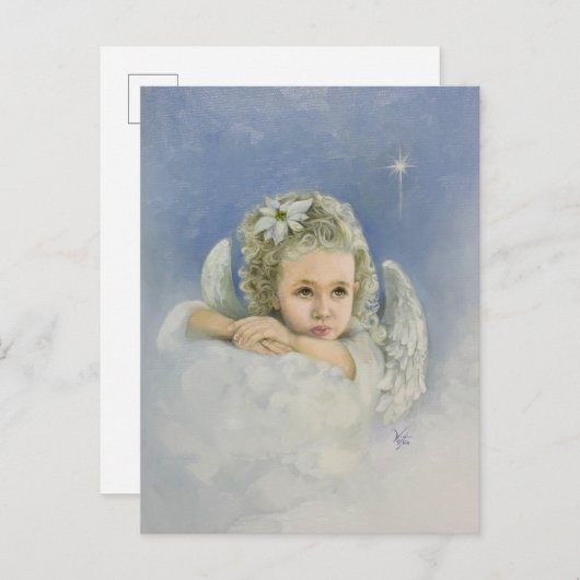 Carte Postale Ange de Noël (Devant / Derrière)
