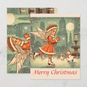 Carte Postale ange de noël à nyc (Devant / Derrière)