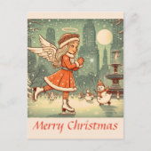 Carte Postale ange de noël à nyc (Devant)