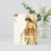 Carte Postale Ange de Noël et ornements (Debout devant)