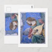 Carte Postale Ange de Noël Musicien Melozzo da Forli Vatican (Devant / Derrière)