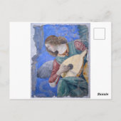 Carte Postale Ange de Noël Musicien Melozzo da Forli Vatican (Dos)