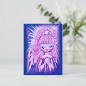 Carte Postale Ange de prière avec des boucles (Debout devant)